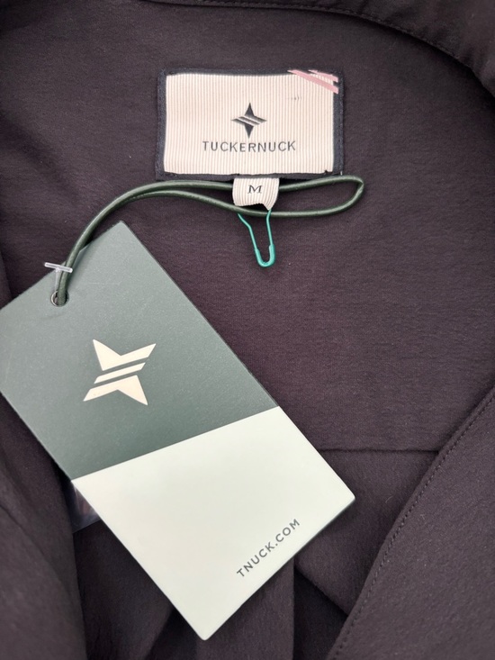 Tuckernuck Charlie Mini Dress NWT Black Cotton Blend 3/4 Sleeves Preppy M - Picture 7 of 9